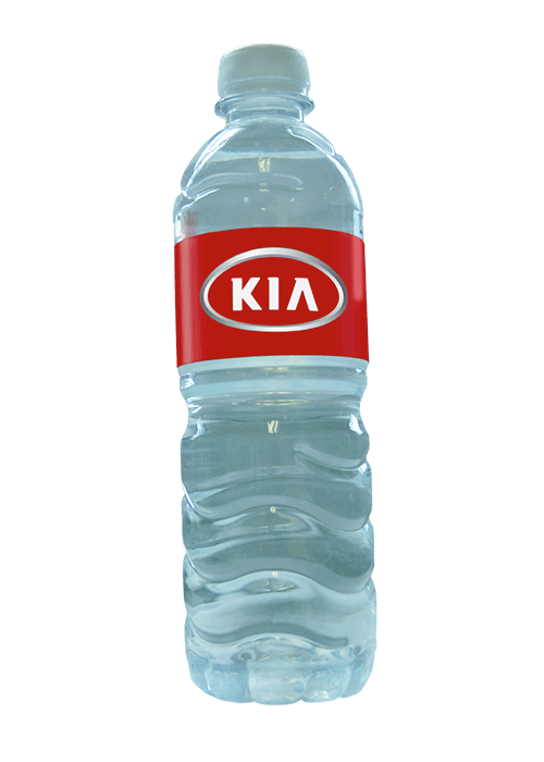 Botella publicitaria